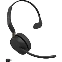 Jabra Evolve3 65 MS ANC -langaton monokuuloke + USB-C-sovitin, musta