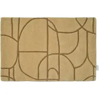 Classic collection Moderni abstrakti ovimatto 60x90 cm Sinappi