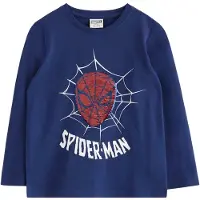 Lindex Spider-Man Long-Sleeved Top - Navy - 104