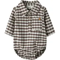 Lil´ Atelier Nbmnoki Ls Body Shirt Lil - Brown - 62