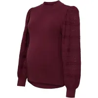 Vero moda Maternity Vmmnewlimone Ls Highneck Pullover - Burgundy - M