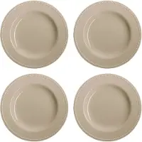 Scandi Living Dots lautanen 28 cm 4-pakkaus Beige
