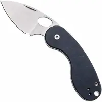 Kizer Cutlery Microbe TSJ AirTi V2742TSJA2, Stonewashed 14C28N, Blue Canyon Richlite pocket knife, Maksim Epifantsev design