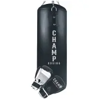 Champ Junior Boksesæt 15 kg - Sort/Sølv