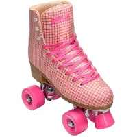 Impala Rullaluistimet - Quad Skate - Vaaleanpunainen Tartan - - 42 - Rullaluistimet