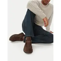 Tommy Hilfiger Comfort Nubuck Moc Toe Shoe - Brown - 42