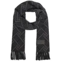 Tommy Hilfiger Th Flag Jacquard Scarf - Black - ONE SIZE