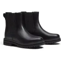Timberland for woman. TB0A2KK2W021 Britton Drive black leather Chelsea boots (42 W), Flat, None, Casual