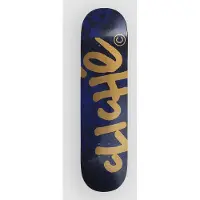 Cliché Handwritten Navy/Gold 8" Skeittilaudan dekki sininen