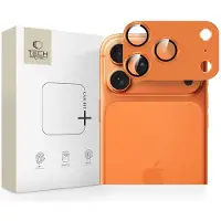 Tech-Protect iPhone 17 Pro Max Camfull Fit+ kameran objektiivin suojus - Kosminen oranssi