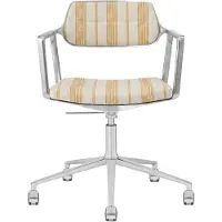 Vipp 453+ Työtuoli Pyörillä Varustettu Keltainen - Toimistotuolit Alumiini Striped - 453+101C01