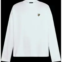 Lyle & Scott Boxy Fit Long Sleeve T-Shirt - White - S