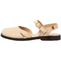 El naturalista for woman. 2587411ZZ005_020 Leather sandals N5874 cream (38), Beige, Flat, Buckle, Casual
