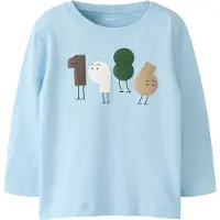 Name it Paita 'NMMOLAF' vaaleansininen / mokka / vihreä / valkoinen