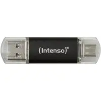 Intenso Twist Line, 32 GB, USB Type-A / USB Type-C, 3.2 Gen 1 (3.1 Gen 1), 70 MB/s, Suojus, Antrasiitti (3539480)