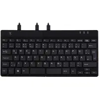 R-Go Tools Ergonomisch toetsenbord R-Go Split Break v2 met pauzesoftware, gesplitst toetsenbord, QWERTZ (DE), bedraad, zwart, Mini, Langallinen, USB, (RGOSP-DEWIBL)
