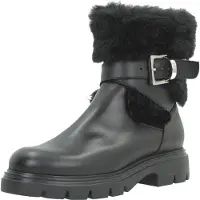 Wonders for woman. A-4318_5741_5792 Bones Leather Boots 18 Black (40), Flat, Zip, Casual