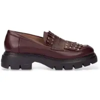 Wonders for woman. A-4315_5716_9834 BONES 15 Burgundy Moccasins (38), Leather, Red, 1 to 3 cm, None, Casual