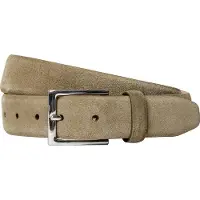 Hackett London for man. HM4100070 Beige Feather Edge leather belt (32), Casual, Classic, Suede