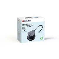 Verbatim Share My Screen 4K, langaton ruudun jakaja, USB-C, musta