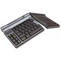 BakkerElkhuizen – BakkerElkhuizen Goldtouch Travel Go2 Wireless, Mini, Langaton, Bluetooth, Näppäimen saksikytkin, QWERTY, Musta, Harmaa (BNEGTTBUS)