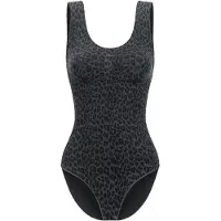 Cfab Muotoileva body 'Tank Bodysuit Sculpting Shapewear mit Slip' musta denim