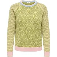JDY Jdybryn Life L/S Oneck Jacq Pullover Knt - Cream - L