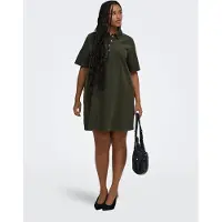 ONLY Cargry-Nessa S/S Cord Dress Pnt - Green - 46