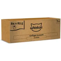 Whiskas 84x85 g 1+ Adult siipikarjaruoat hyytelössä kissanruoka