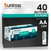 Uniross Multipakke Power Plus Alkaline AA (40 Pack)