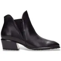 Hispanitas for woman. PHI254383 Black Verona Leather Ankle Boots (41), 3 to 5 cm, None, Casual