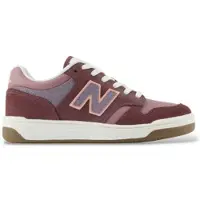 New Balance unisex for kids. PB480V1_KL Burgundy B480 Lace Sneakers (28), Flat, Laces, Casual, Maroon, children's fashion