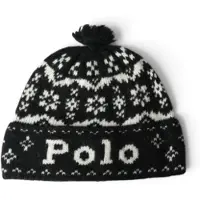Ralph Lauren for woman. 455P23851001 Black Winter Hat (OSFA), Casual, Wool