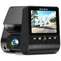Mtp Products V61 4K/1080p -kaksoisautokamera - 5.8GHz:n WiFi, HDR-yönäkö, superkondensaattori - musta