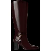 Ralph Lauren for woman. 802P12879003 Raelynn black leather boots (39), 5 to 8 cm, None, Casual, Maroon