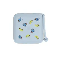 BIBS Studio Pacifier Box Caterpillar Beetle Mix Baby Blue