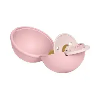 BIBS Colour Pacifier Round Latex Petal Size 2 & Pacifier Cas