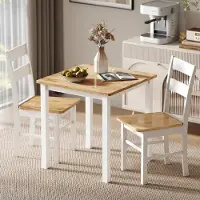 HOMCOM keittiön tuolit 2 kpl, Ąžuolas