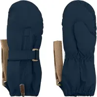 Mini A Ture Matcesar Fleece Lined Mittens - Navy - 6-12M