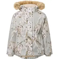 Molo Cathy Fur Jacket Arty Horses Arty Horses 116 cm Harmaa 116 cm Tytöt