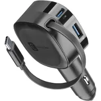Cellularline retractable car charger