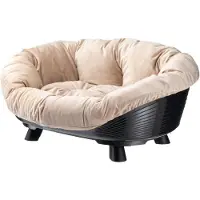 Ferplast Korg - - SOFFTHRONE 6 - Med kudde - Svart