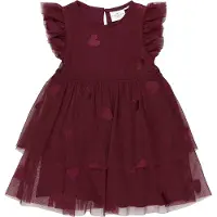 The New Tnstvonda S_L Mesh Dress - Burgundy - 86