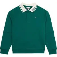 Tommy Hilfiger Collegepaita smaragdi / luonnonvalkoinen