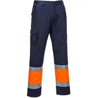 Portwest L049 kevyet hi-vis kaksisävy combat-housut