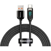 Baseus Display USB do USB-C, 66W, 1m (czarny)
