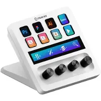 Elgato Stream Deck+ White Edition -studio-ohjain, valkoinen, 8 painiketta