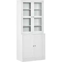 Aosom Keittiönkaappi Homcom 76x40x178,5cm, valkoinen