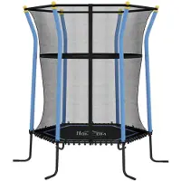 Aosom Trampoliini Homcom 163,5x163,5x190cm, musta/sininen