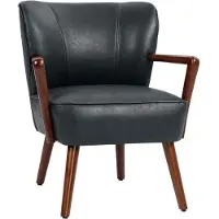 Aosom Tuoli Homcom 67x77x80cm, musta/ruskea